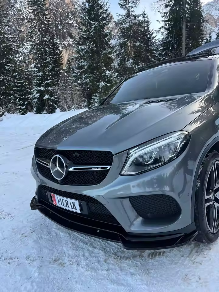 Mercedes GLE C292 Coupe Gloss Black Front Splitter (2015-2019)