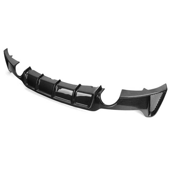 BMW 4 Series F32 F33 F36 Dual Exhaust Carbon Fibre M Performance Style Rear Diffuser (2014-2019)