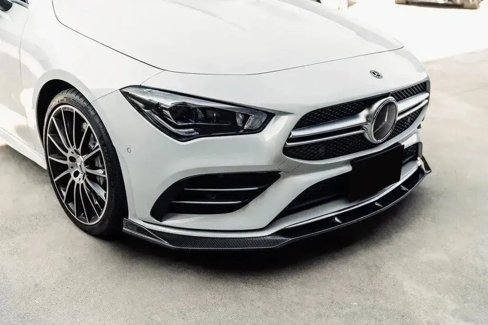 Mercedes CLA W118 FD Style Carbon Fibre Front Lip Splitter (2019-2023)