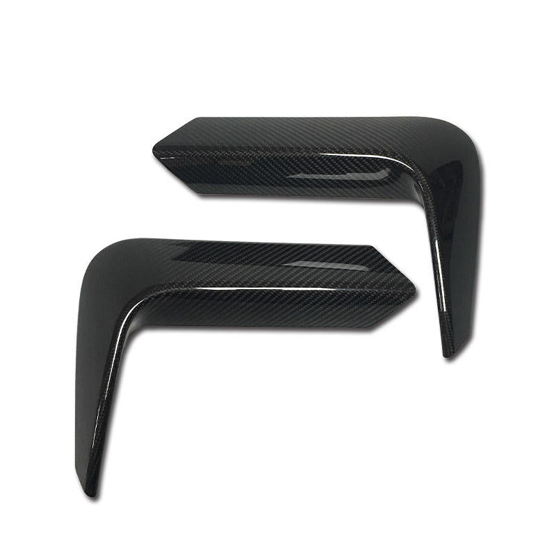 BMW M3 F80 / M4 F82 F83 Pre-Preg Dry Carbon Fibre Rear Bumper Fins By OPTIC (2012-2018)