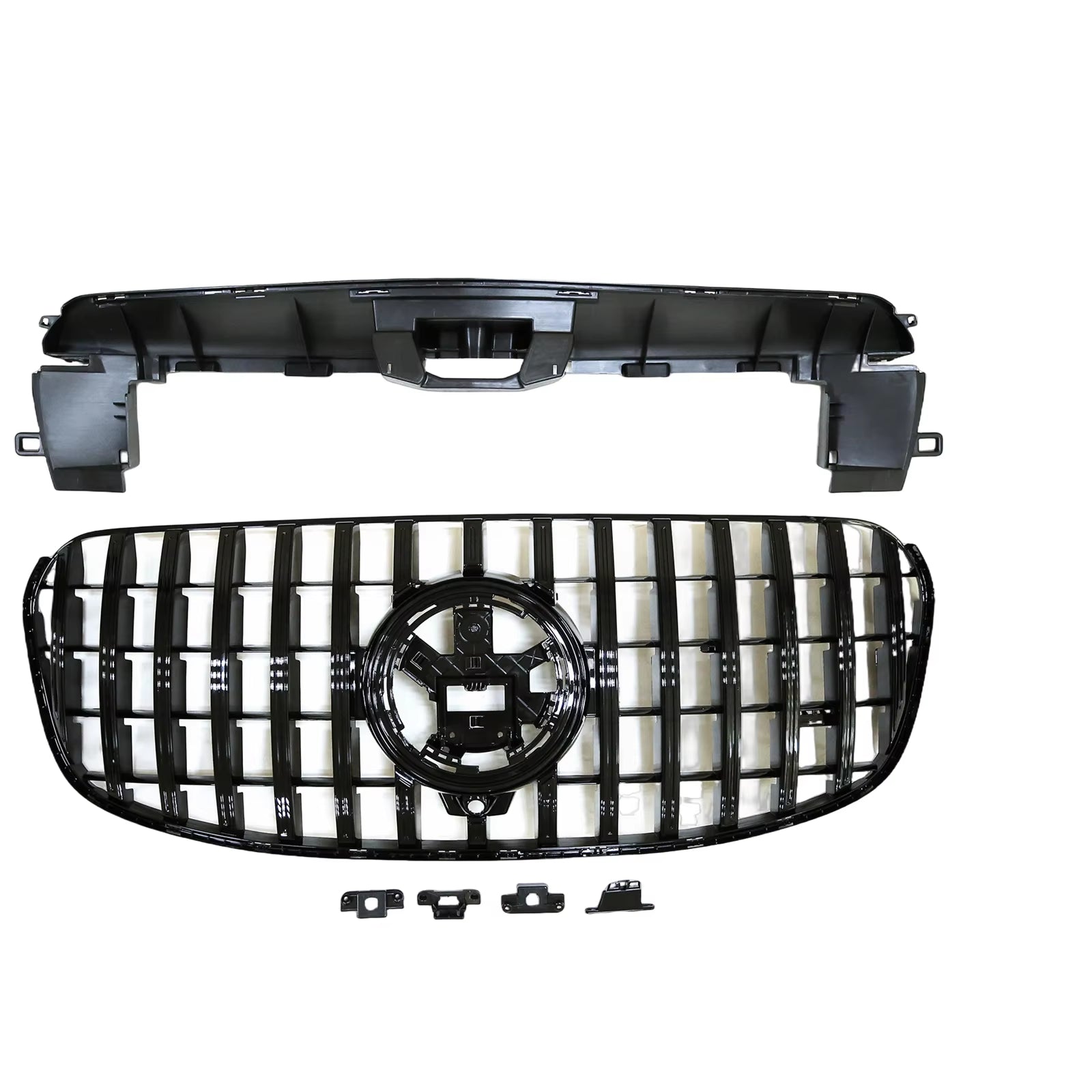 Mercedes GLS X167 Facelift Gloss Black Panamericana GT Style Grill (2023+)