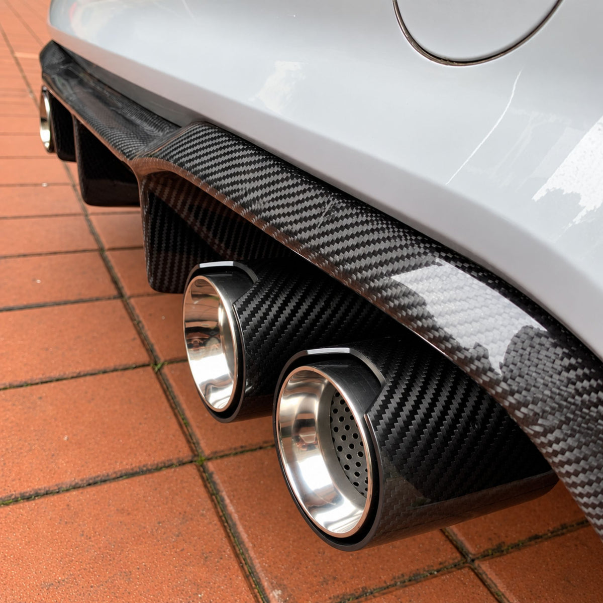 BMW 1 Series M135I/M140I (F20/F21) Straight Cut Carbon Exhaust Tips