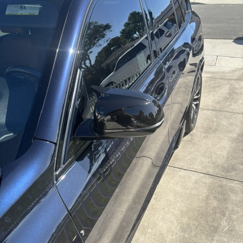 BMW X3/X4/X5/X6/X7 G01/G02/G05/G06/G07 M-Style Gloss Black Wing Mirror Covers (2018+)