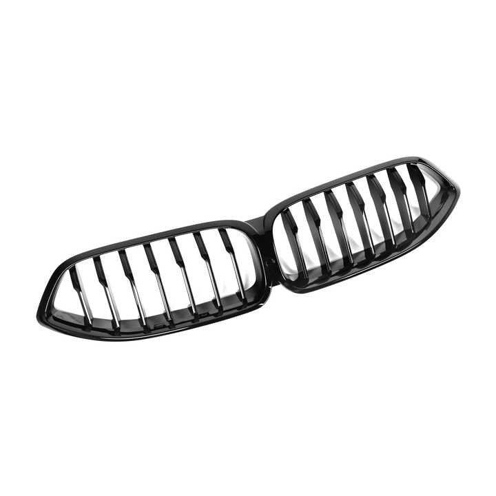 BMW 8 Series G14 G15 G16 Gloss Black Single Slat Grill (2018-2022)