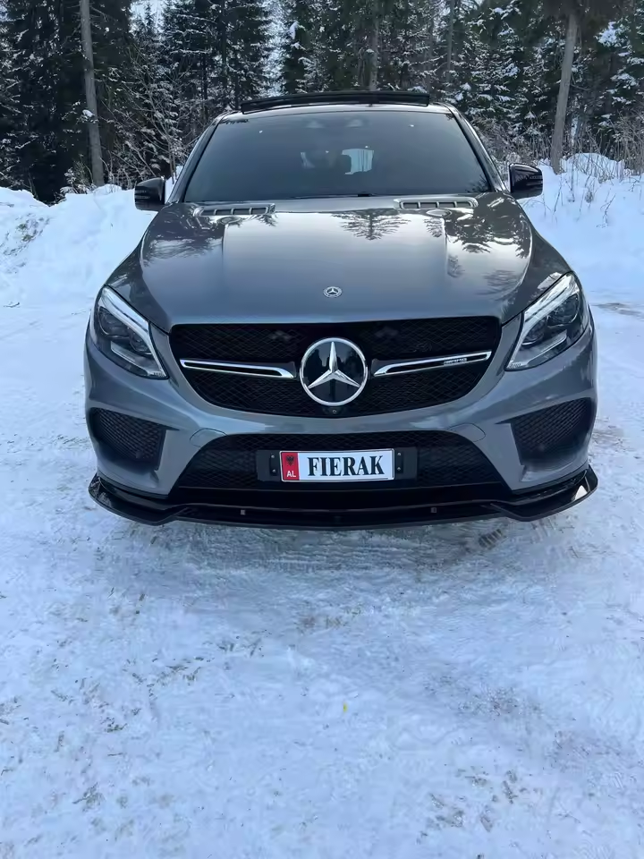 Mercedes GLE C292 Coupe Gloss Black Front Splitter (2015-2019)