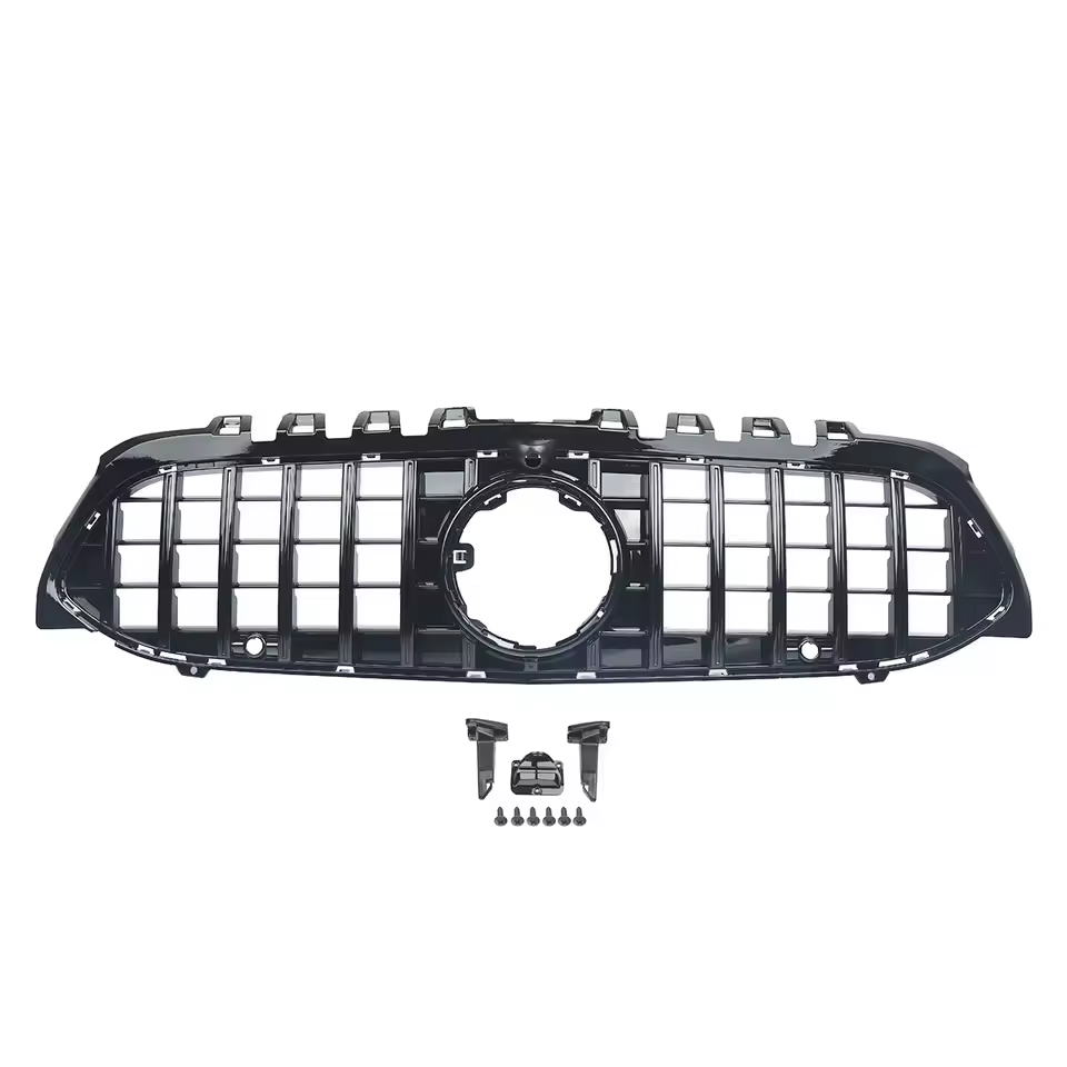 Mercedes A-Class W177 Gloss Black Panamericana GT Style Grill (2018-2022)