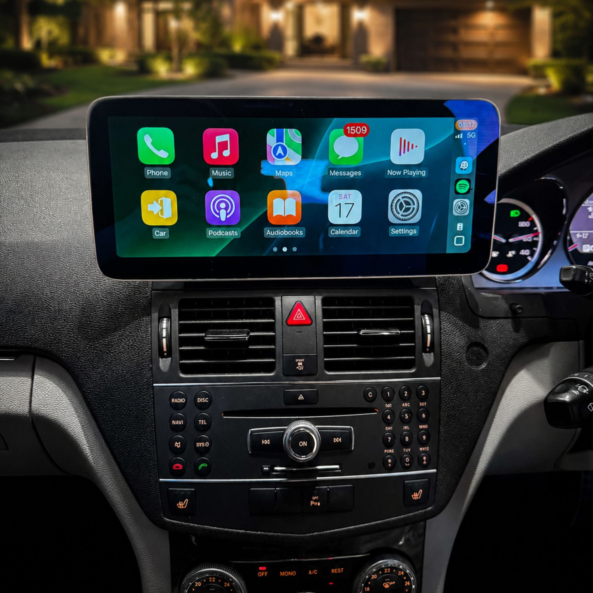 Mercedes C-Class W204 | 12.3" Apple CarPlay/Android Auto Touchscreen Display | (2008-2010)
