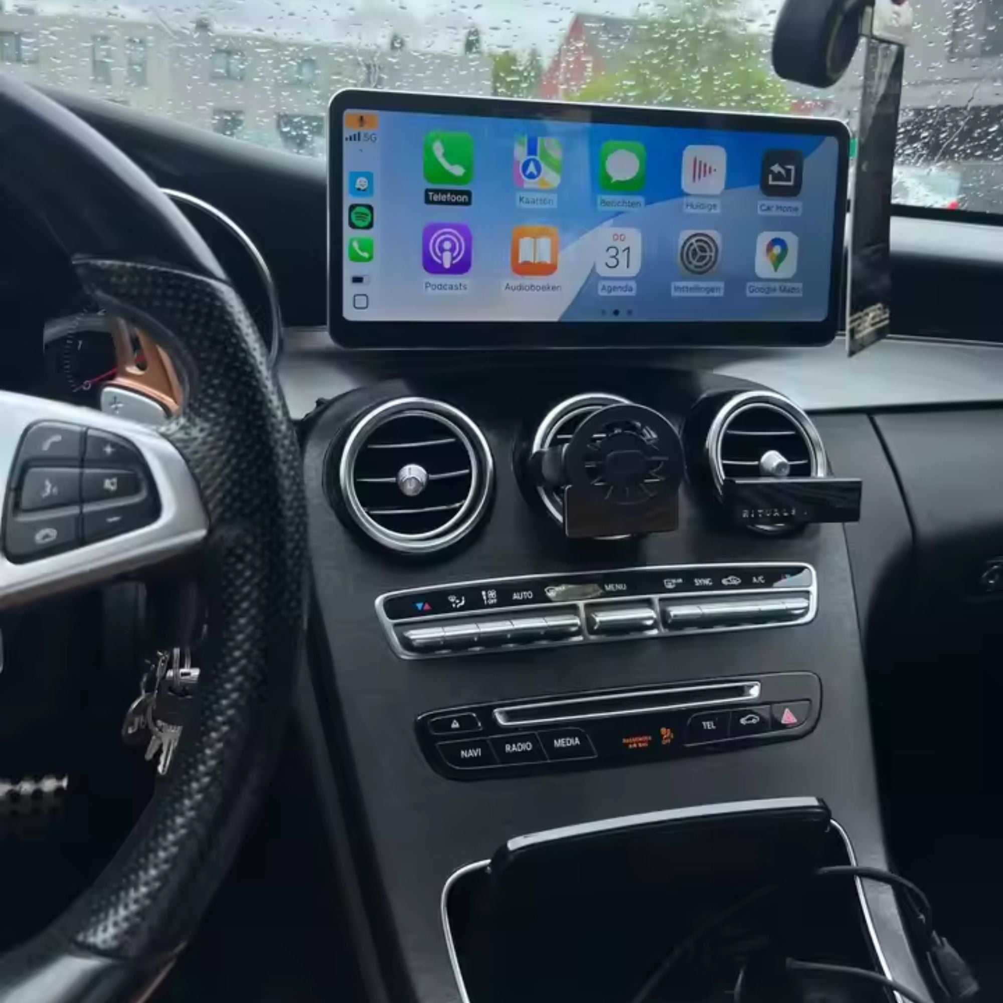 Mercedes C/GLC Class | W205/X253 | 12.3" Apple CarPlay/Android Auto Touchscreen Display | (2014-2019)