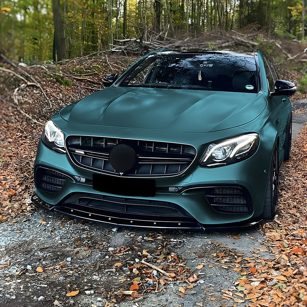 Mercedes E-Class W213 E63 AMG Style Gloss Black Front Lip Splitter (2017-2020)