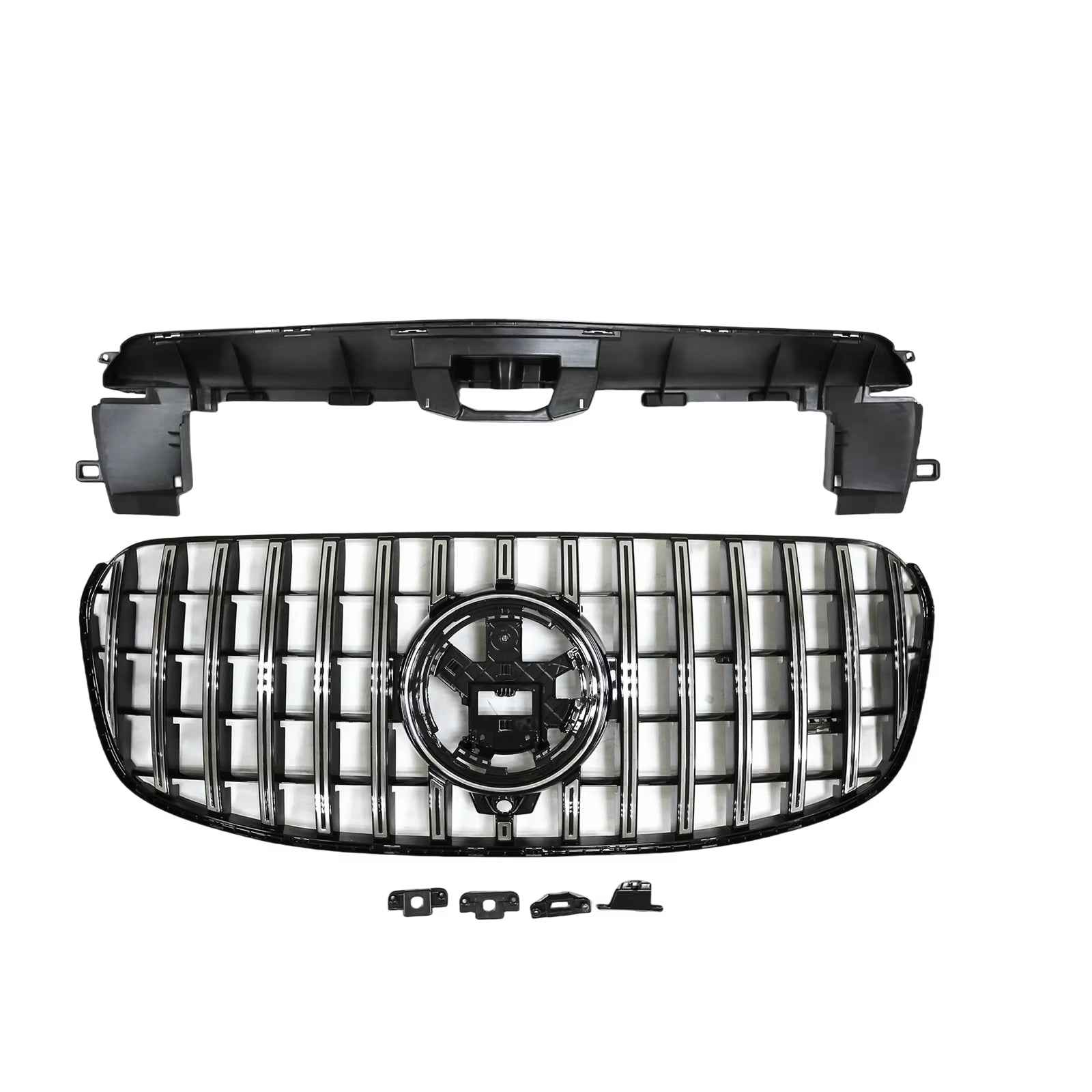 Mercedes GLS X167 Facelift Gloss Black Panamericana GT Style Grill (2023+)