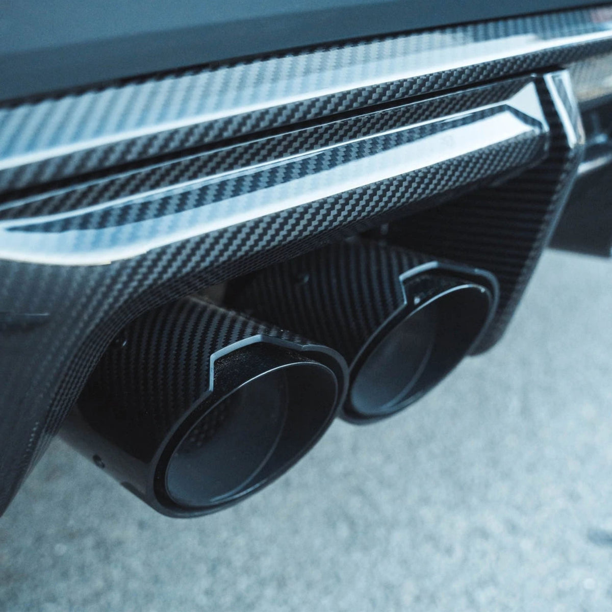 BMW X5M F95 | X6M F96 Slash Cut Carbon Exhaust Tips